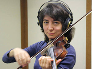 Ализа Керен. Скрипка. Работа в студии звукозаписи